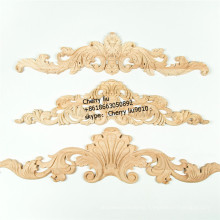 antique Wood carving appliques and onlays wood furniture parts decoration